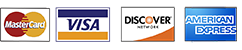 We accept all major credit cards