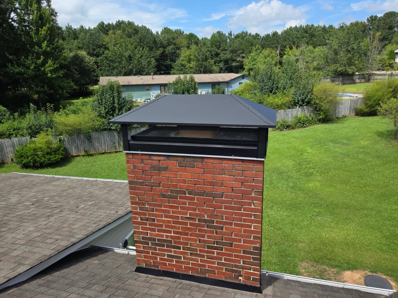 Chimney repair after restoration
