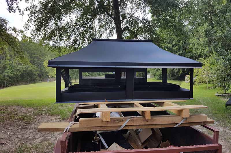 custom fabricated chimney cap