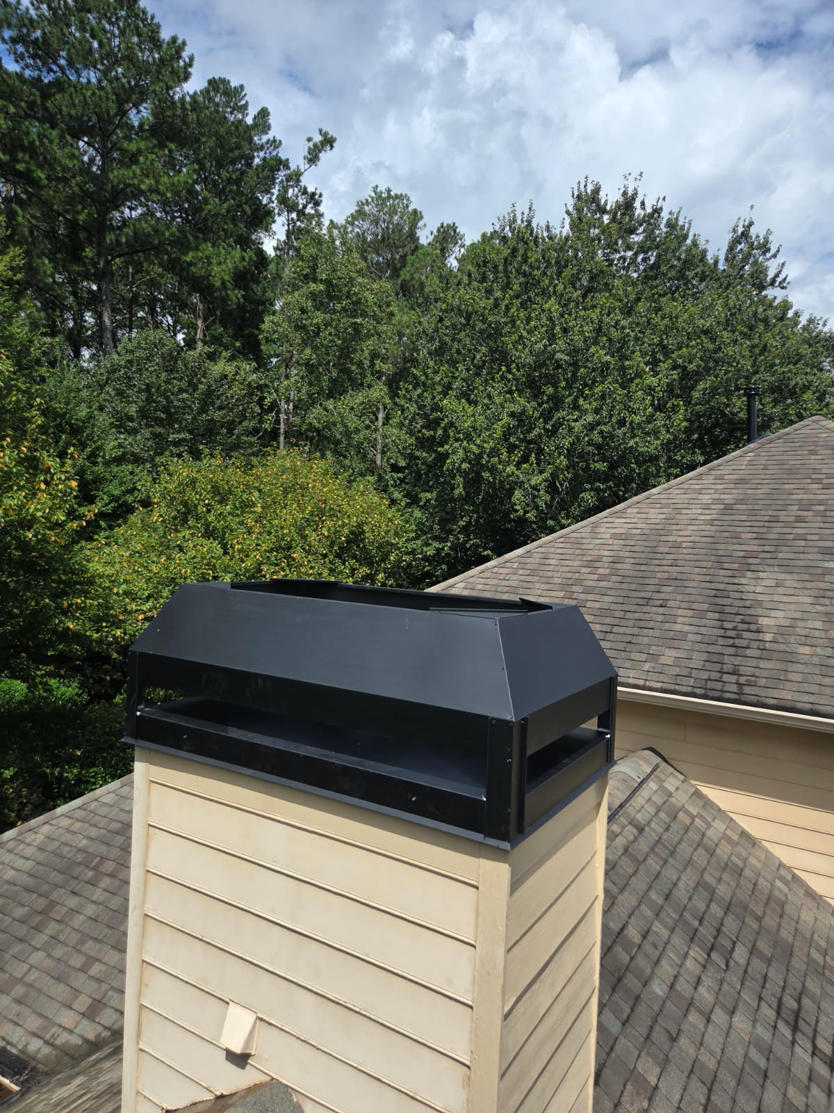 architectural shingles on a roof