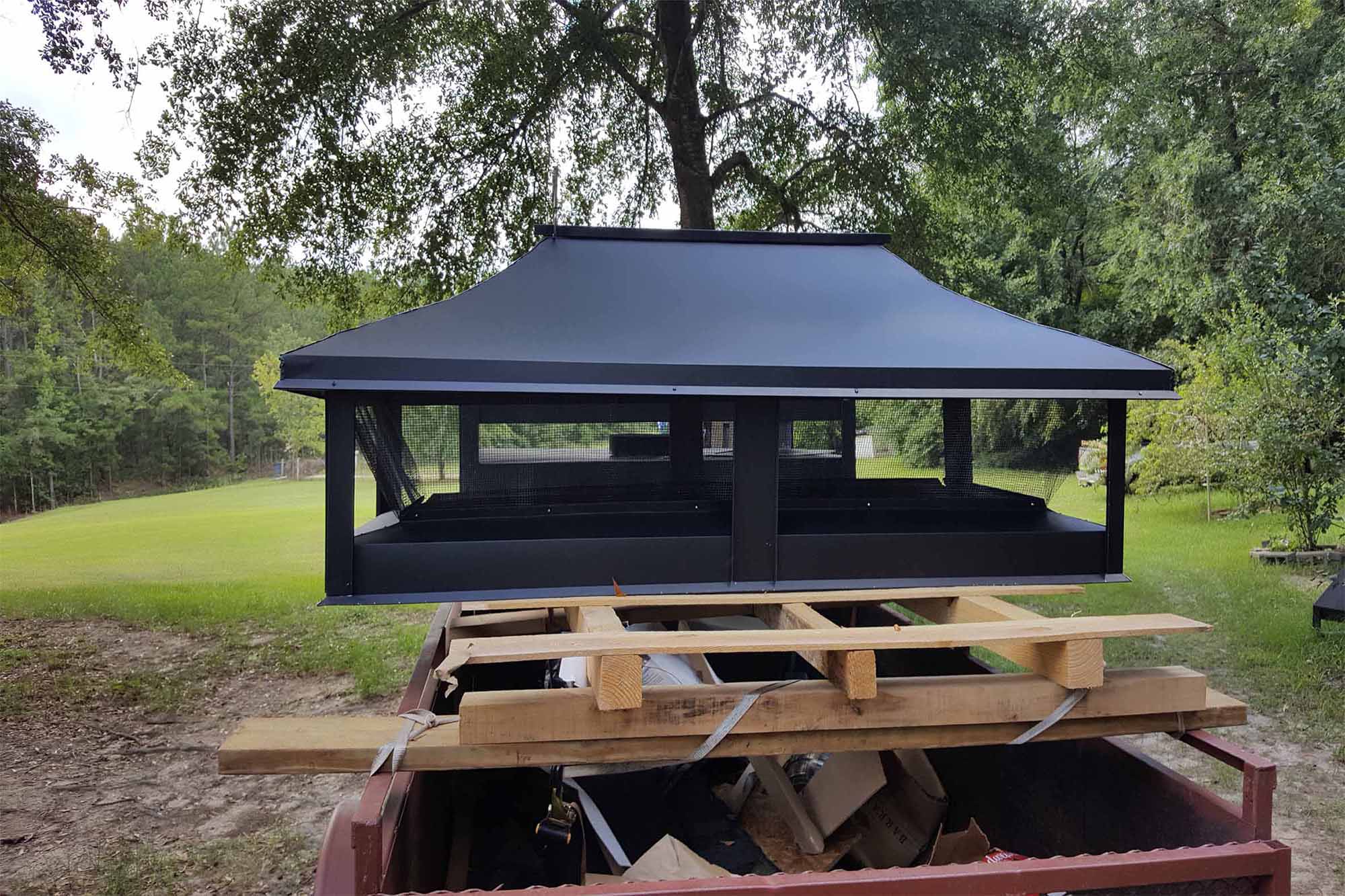 custom fabricated chimney cap