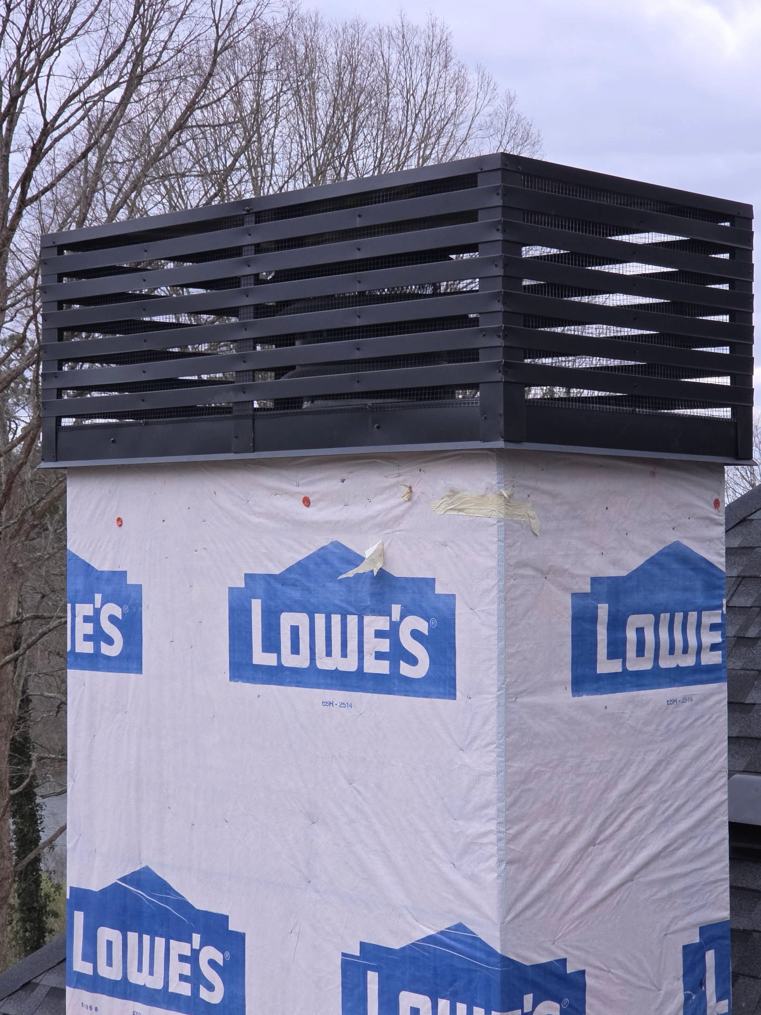 new chimney cap installation