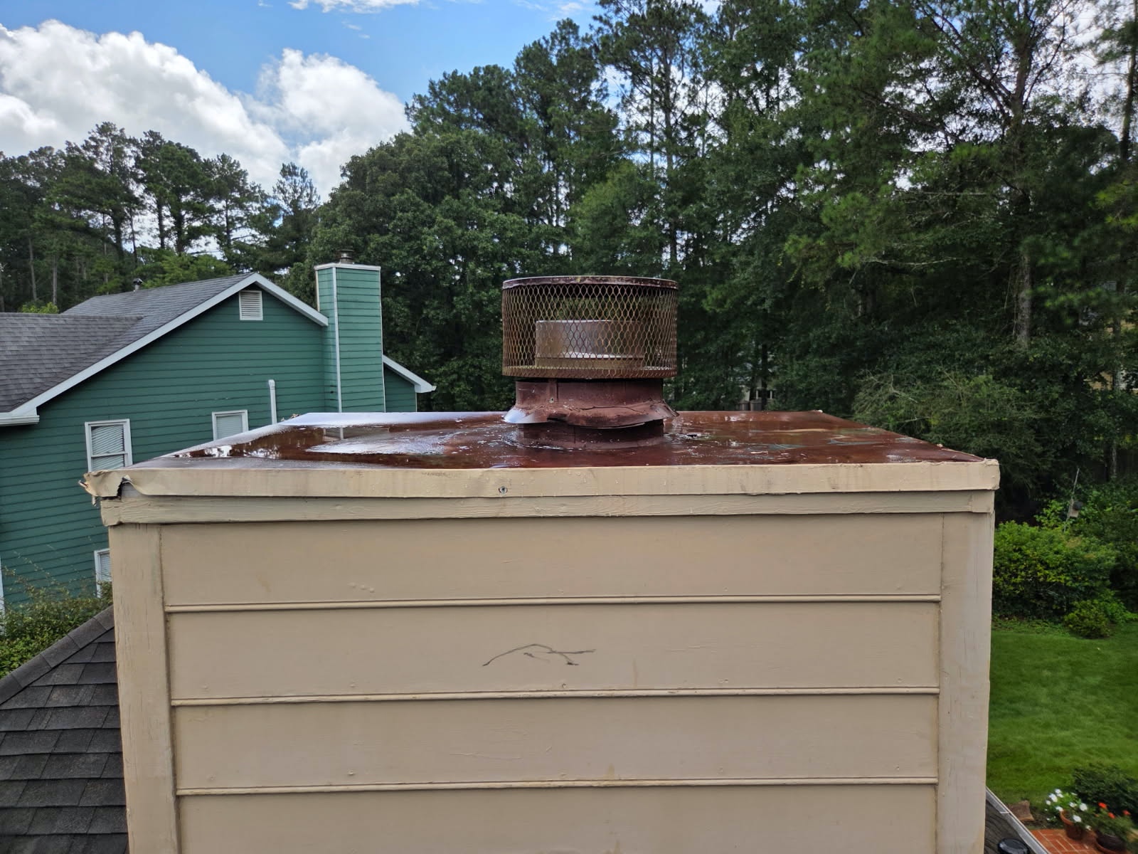Chimney Repair Before